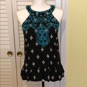 Beautiful Embroidered Tank Blouse